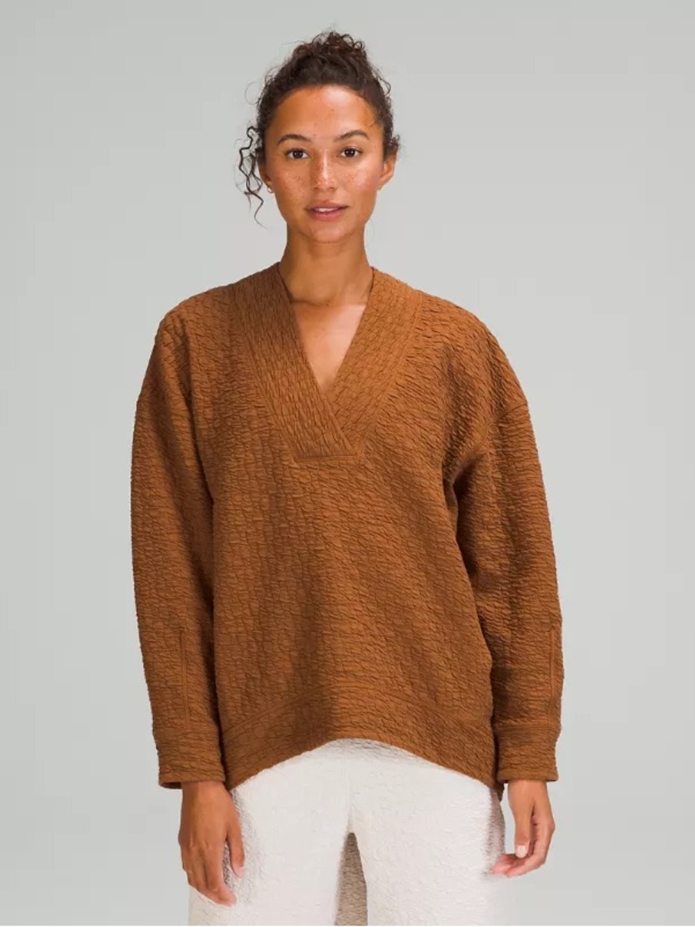 Lululemon Rippled V-Neck Pullover
Copper Brown